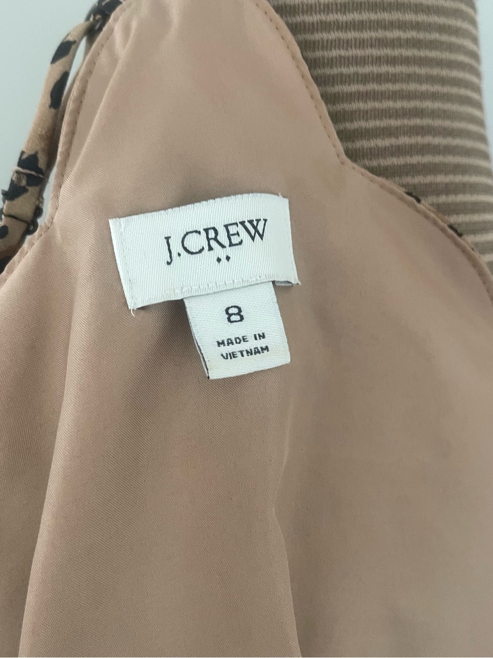 J Crew Leopard Print Scallop Edge Cami Top size 8 - Picture 5 of 7